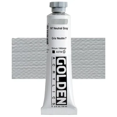 Akrylová farba Golden Acrylics Heavy Body, 59 ml - 1447, n7 neutral gray