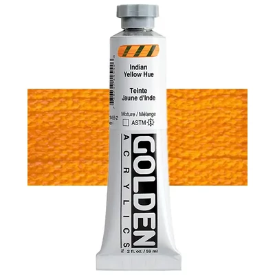 Akrylová farba Golden Acrylics Heavy Body, 59 ml - 1455, india yellow hue