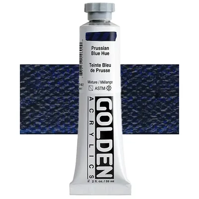 Akrylová farba Golden Acrylics Heavy Body, 59 ml - 1460, prussian blue hue