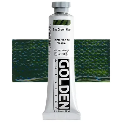 Akrylová farba Golden Acrylics Heavy Body, 59 ml - 1461, sap green hue