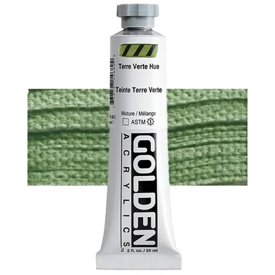 Akrylová farba Golden Acrylics Heavy Body, 59 ml - 1468, terre verte hue