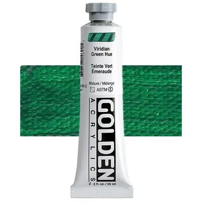 Akrylová farba Golden Acrylics Heavy Body, 59 ml - 1469, viridian green hue