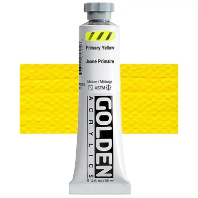 Akrylová farba Golden Acrylics Heavy Body, 59 ml - 1530, primary yellow