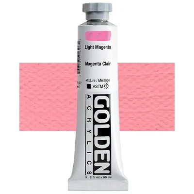 Akrylová farba Golden Acrylics Heavy Body, 59 ml - 1562, light magenta