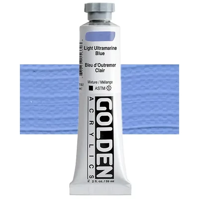 Akrylová farba Golden Acrylics Heavy Body, 59 ml - 1566, light ultramarine blue