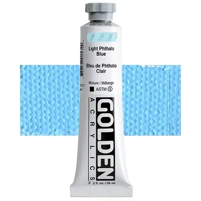 Akrylová farba Golden Acrylics Heavy Body, 59 ml - 1577, light phthalo blue
