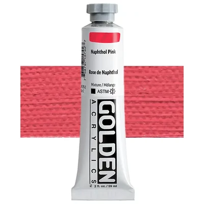 Akrylová farba Golden Acrylics Heavy Body, 59 ml - 1579, naphthol pink