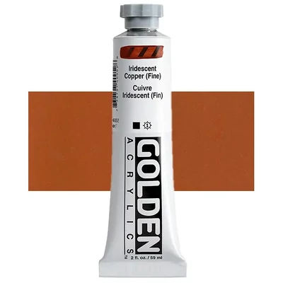 Akrylová farba Golden Acrylics Heavy Body, 59 ml - 4005, iridescent copper (fine)