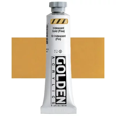 Akrylová farba Golden Acrylics Heavy Body, 59 ml - 4010, iridescent gold (fine)