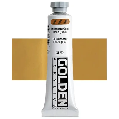 Akrylová farba Golden Acrylics Heavy Body, 59 ml - 4015, iridescent gold deep (fine)