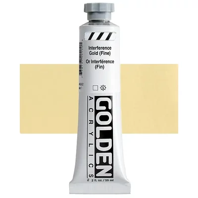 Akrylová farba Golden Acrylics Heavy Body, 59 ml - 4040, interference gold (fine)