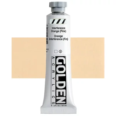 Akrylová farba Golden Acrylics Heavy Body, 59 ml - 4055, interference orange (fine)