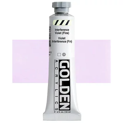 Akrylová farba Golden Acrylics Heavy Body, 59 ml - 4070, interference violet (fine)