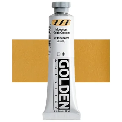 Akrylová farba Golden Acrylics Heavy Body, 59 ml - 4110, iridescent gold (coarse)