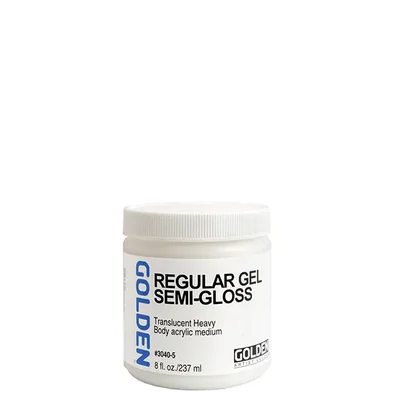 Golden Regular Gel médium, saténový povrch, 237 ml