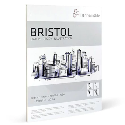 Skicár Hahnemühle Bristol, 250 g, 20 listov - A3