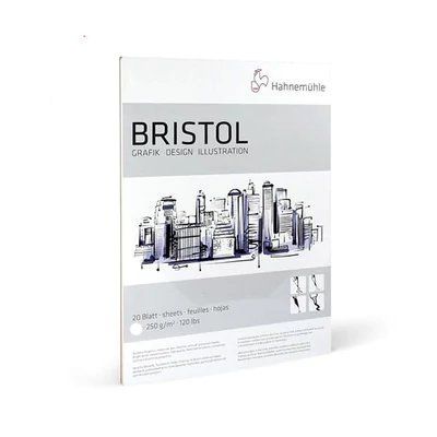 Skicár Hahnemühle Bristol, 250 g, 20 listov - A4