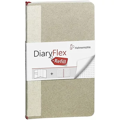 Bodkovaná náhradná vložka do zápisníka Hahnemühle DiaryFlex, 100 g, 10,4 x 18,2 cm, bodkovaná