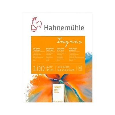 Blok Hahnemühle Ingres, 100 g, 20 listov, biely - 24x31 cm