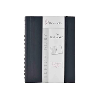 Zápisník a skicár Hahnemühle Sketch Diary, 120 g, 60 listov - A5