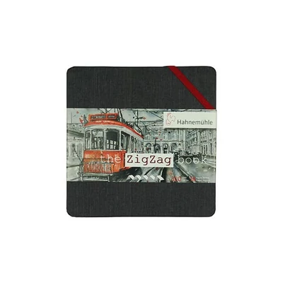 Akvarelový zápisník Hahnemühle Zig Zag Book, 300 g, 18 strán, leporelo - 14x14 cm
