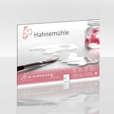 Akvarelový blok Hahnemühle, Harmony, 300 g - 12 listov, A4, polohrubý