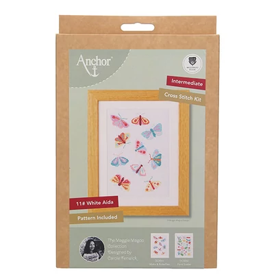 Sada na vyšívanie krížikom, Anchor Starter Kit - Motýle