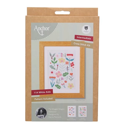 Sada na vyšívanie krížikom, Anchor Starter Kit - Sypanie kvetov