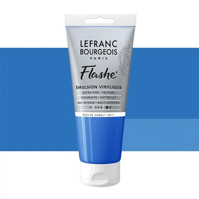 Vinylová farba (akrylová farba) L&B Flashe, 80 ml - 064, cobalt blue hue