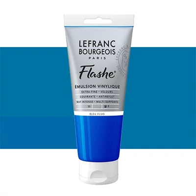 Vinylová farba (akrylová farba) L&B Flashe, 80 ml - 083, fluorescent blue