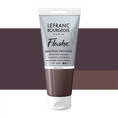 Vinylová farba (akrylová farba) L&B Flashe, 80 ml - 107, sepia brown