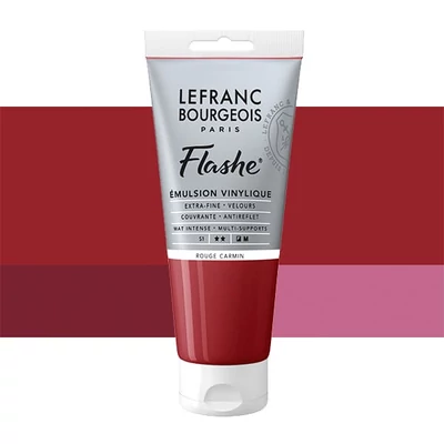 Vinylová farba (akrylová farba) L&B Flashe, 80 ml - 366, carmine red