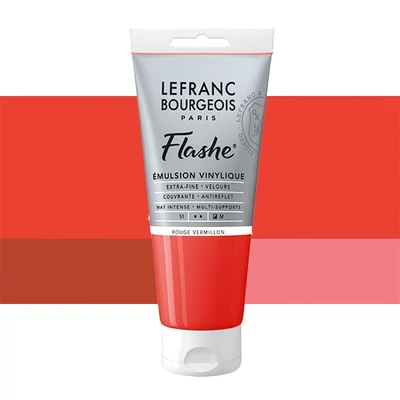 Vinylová farba (akrylová farba) L&B Flashe, 80 ml - 393, vermilion red
