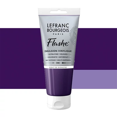 Vinylová farba (akrylová farba) L&B Flashe, 80 ml - 473, dioxazine violet