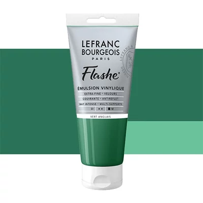 Vinylová farba (akrylová farba) L&B Flashe, 80 ml - 504, chrome green