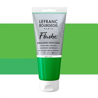 Vinylová farba (akrylová farba) L&B Flashe, 80 ml - 565, fluorescent green