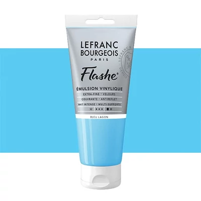 Vinylová farba (akrylová farba) L&B Flashe, 80 ml - 649, lagoon blue