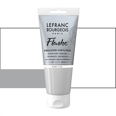 Vinylová farba (akrylová farba) L&B Flashe, 80 ml - 818, fluorescent white
