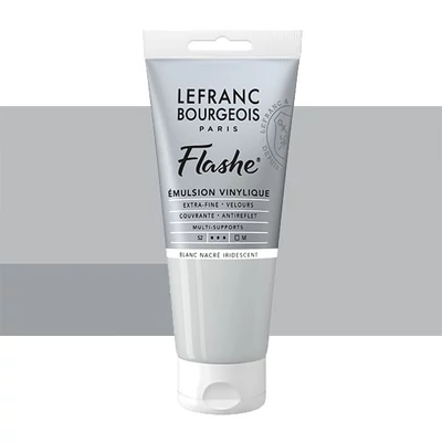 Vinylová farba (akrylová farba) L&B Flashe, 80 ml - 822, iridescent pearl white