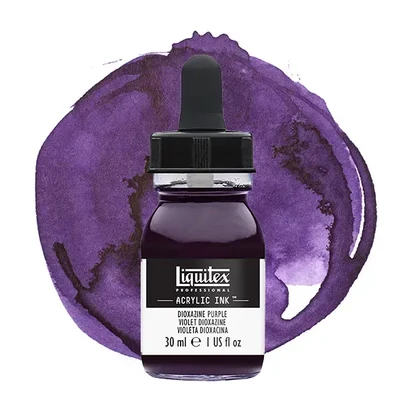 Liquitex akrylový atrament, 30 ml - 186, dioxazine purple