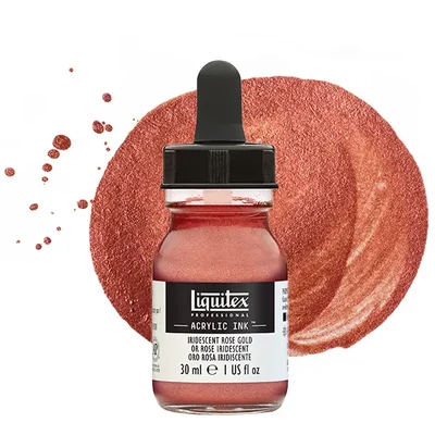 Liquitex akrylový atrament, 30 ml - 227, iridescent rose gold