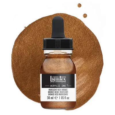 Liquitex akrylový atrament, 30 ml - 229, iridescent rich bronze