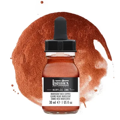 Liquitex akrylový atrament, 30 ml - 230, iridescent rich copper