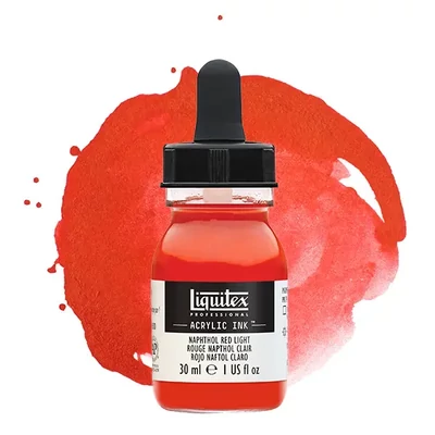 Liquitex akrylový atrament, 30 ml - 294, naphthol red light