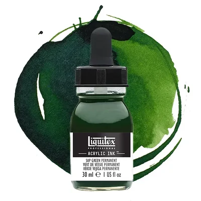 Liquitex akrylový atrament, 30 ml - 315, sap green permanent