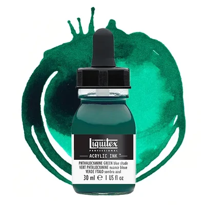 Liquitex akrylový atrament, 30 ml - 317, phthalo green blue shade