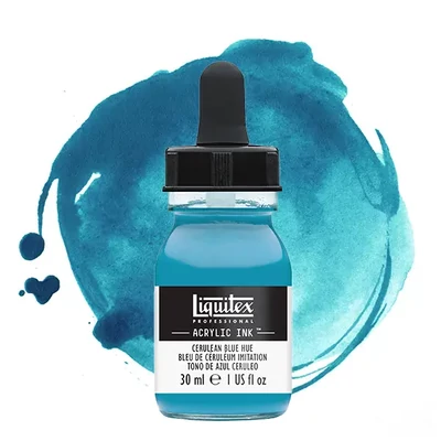 Liquitex akrylový atrament, 30 ml - 470, cerulean blue hue