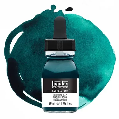 Liquitex akrylový atrament, 30 ml - 561, turquoise deep