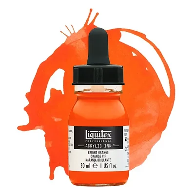 Liquitex akrylový atrament, 30 ml - 720, bright orange