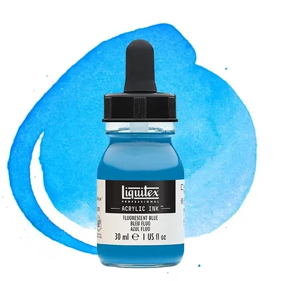 Liquitex akrylový atrament, 30 ml - 984, fluorescent blue
